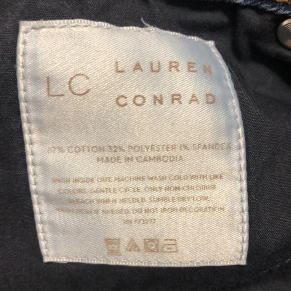 LC Lauren Conrad Dark Wash Skinny Jeans Size 10 - Picture 5 of 5